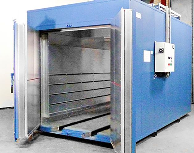 Industrial ovens for paint drying, polymerization and process use